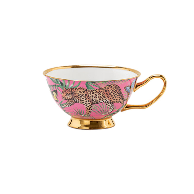 Cheetah Tea Cup / Saucer